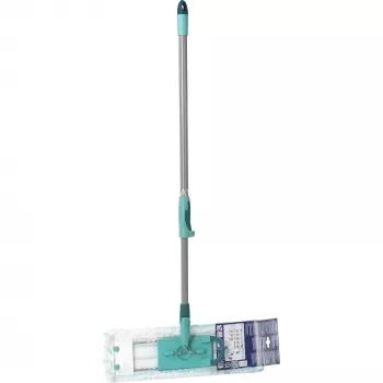 Mop Leifheit 55049 z mikrofibry do laminatu, płytek i drewna, szary/turkusowy