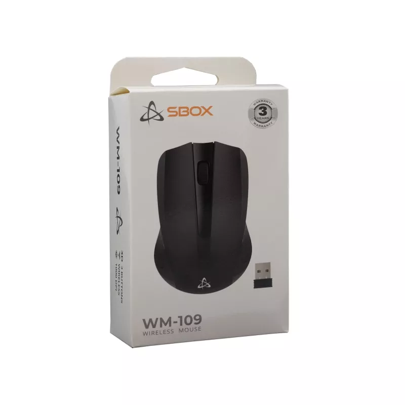 Mysz SBOX WM-109 Czarna USB Type-A