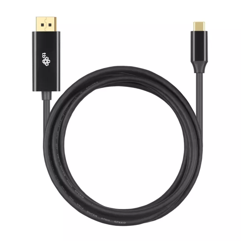 Kabel USB-C do DisplayPort TB AKTBXVDUSBCDP2B 2 m — czarny