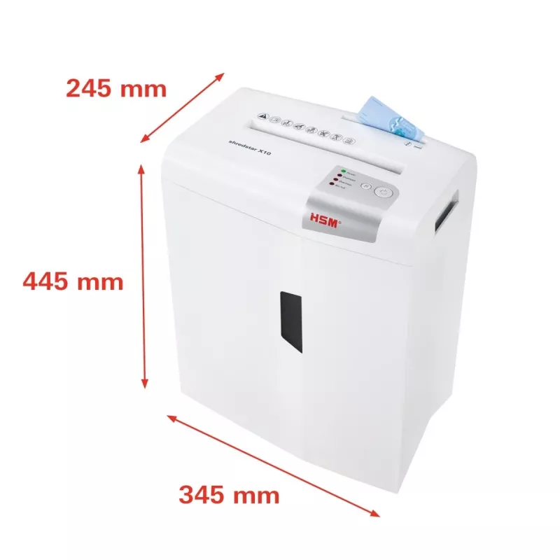 Niszczarka dokumentów HSM shredstar X10, 4,5 x 30 mm + osobny mechanizm do cięcia płyt CD