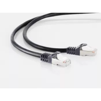 Kabel sieciowy ShiverPeaks CAT 7 0,5 m S/FTP czarny RJ45 bezhalogenowy
