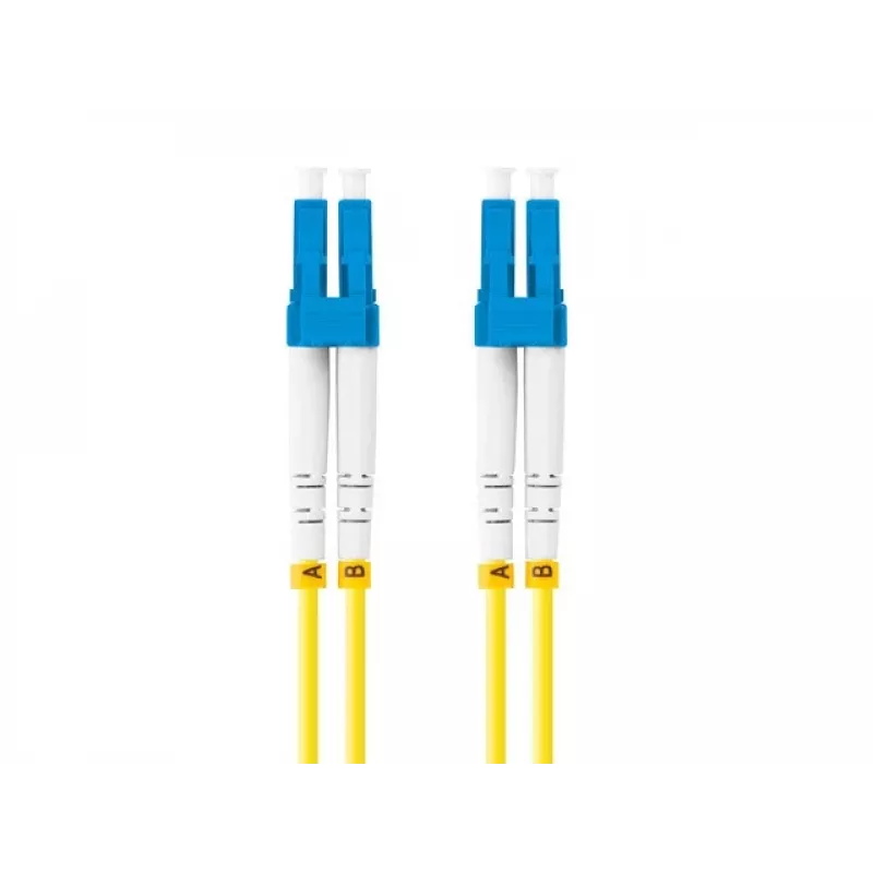 Kabel światłowodowy LANBERG FO-LULU-SD11-0010-YE, 3 m, G.657.A1, LC–LC, żółty