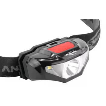 Ansmann HD70B - Latarka czołowa - Czarny - akrylonitryl-butadien-styren (ABS) - Tworzywo sztuczne - IP44 - LED - 1 lampa