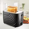 Toster Maestro MR-706-Czarny, czarny kompaktowy toster na 2 kromki