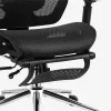 Fotel obrotowy mark adler MA-EXPERT 5.7 — ergonomiczny siatkowy fotel biurowy, regulowana wysokość, zagłówek, podłokietniki, podnóżek, czarny