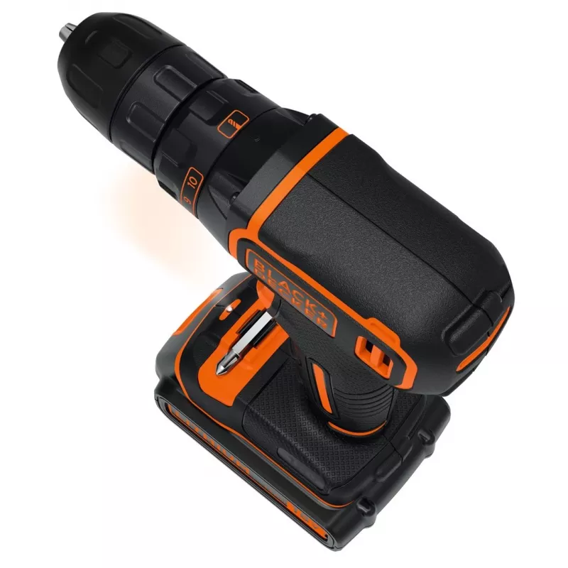 Czarny & Decker BDCDC18KB-QW, Wiertarka pistoletowa, 1 cm, 2.5 cm, 1 cm, 650 obr./min, 30 N·m