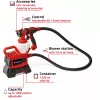 System natryskowy do farb Power X-Change TE-SY 18/90 Li-Solo, 18 V, pistolet natryskowy czerwony/czarny, bez akumulatora i ładowarki
