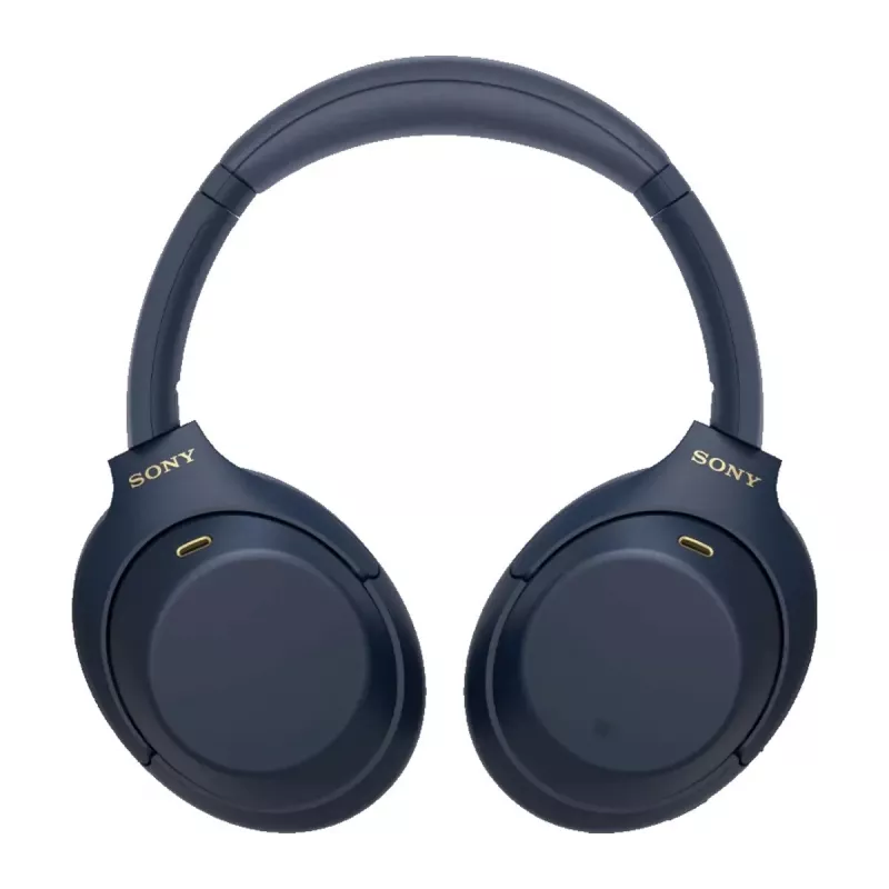Słuchawki Sony WH1000XM4L.CE7, nauszne, przewodowe i bezprzewodowe (Bluetooth, USB-C), niebieskie, opaska nagłowna