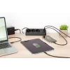 Listwa zasilająca DIGITUS 3-gniazdowa z 2×USB-A i 1×USB-C, 3 gniazda AC typu E/F, kabel 1,5 m, czarna