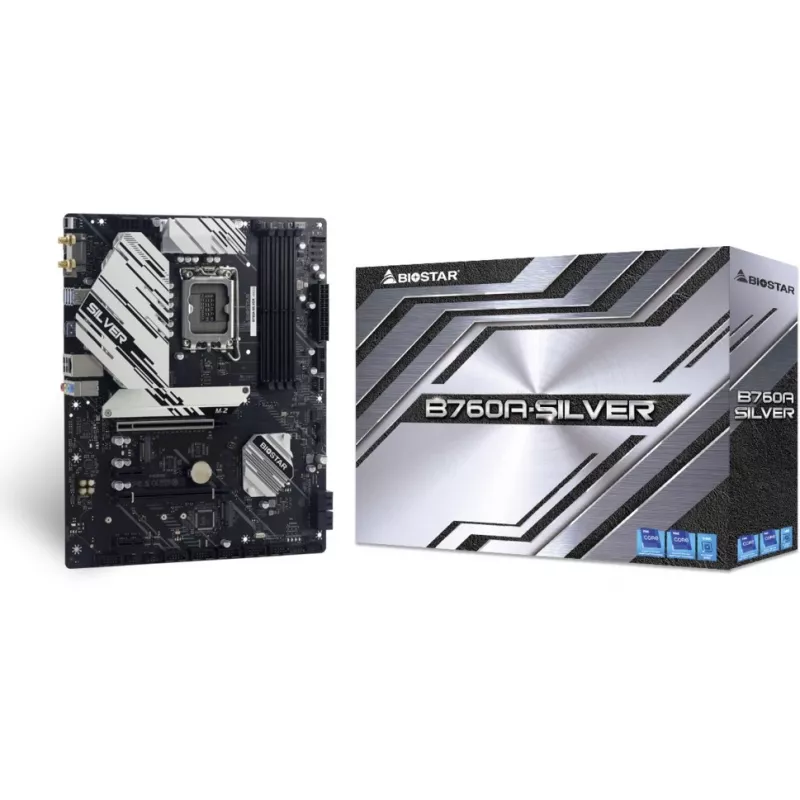 Płyta główna Biostar B760A-SILVER, Intel B760, LGA 1700, ATX, DDR5