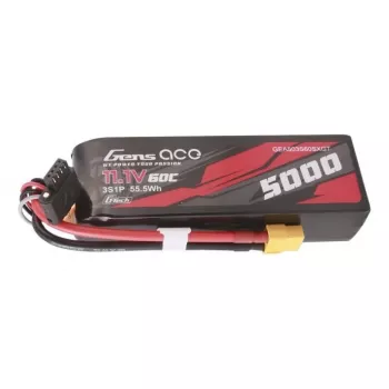 Gens ace G-Tech 5000mAh 11.1V 60C 3S1P Short-Size Lipo z wtykiem XT60