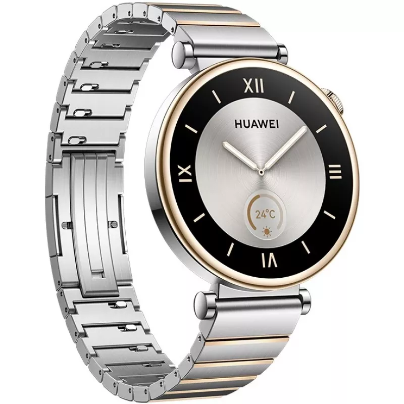 Huawei WATCH GT 4. Przekątna wyświetlacza: 3,35 cm (1.32), technologia ekranu: AMOLED, rozdzielczość wyświetlacza: 466 x 466 pikseli. Pamięć flash: 32 GB. WLAN. GPS. Bateria/pojemność baterii