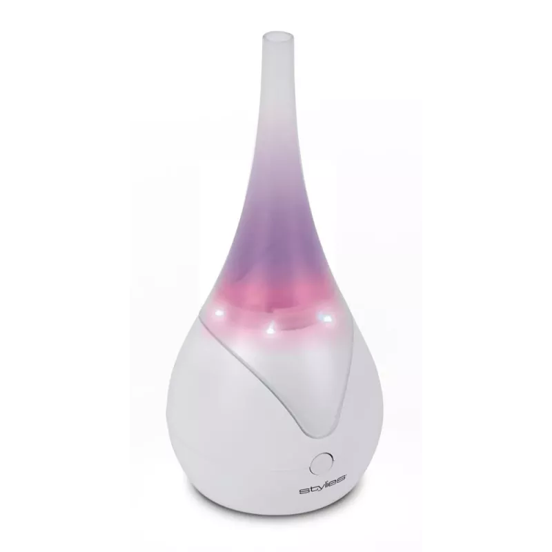 Dyfuzor zapachowy Stylies Luna biały — dyfuzor ultradźwiękowy, Ø 10 cm, wys. 215 mm, 6 W, 220 g