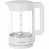 Czajnik elektryczny, biały, 220-240V, 1850-2200W, 1.7L, utrzymywanie ciepła 30 min, 40,60,80,90,100°C, panel sterowania w uchwycie
