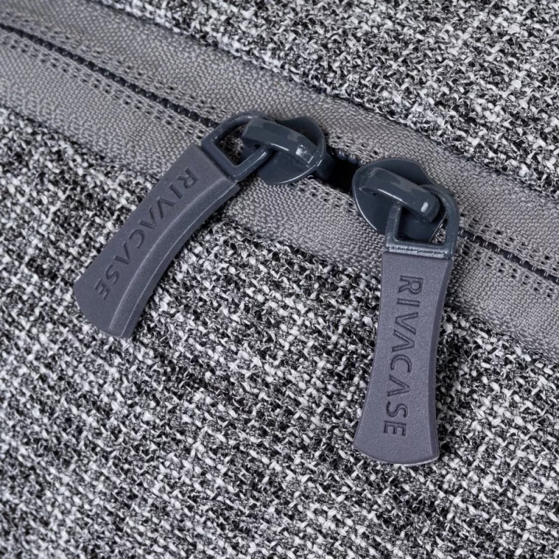 RIVACASE Anvik 15.6 plecak na laptopa, 15L, szary, wodoodporny materiał, kieszenie na tablet 10.5, smartfon, dokumenty, akcesoria, butelkę