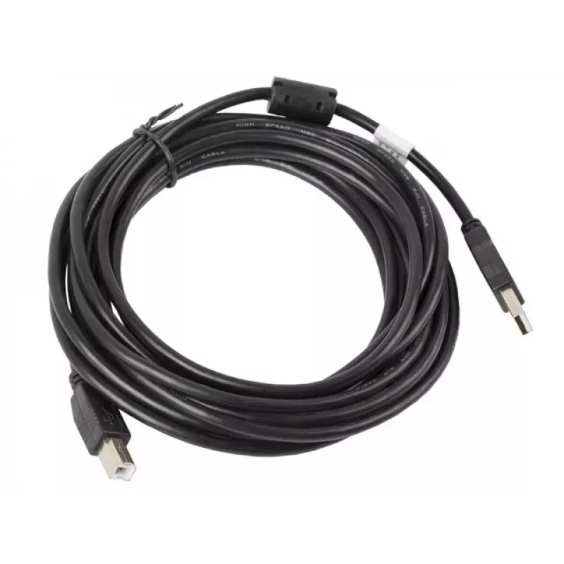 Lanberg CA-USBA-11CC-0050-BK Kabel USB 5 M 2.0 USB B Czarny (CA-USBA-11CC-0050-BK)