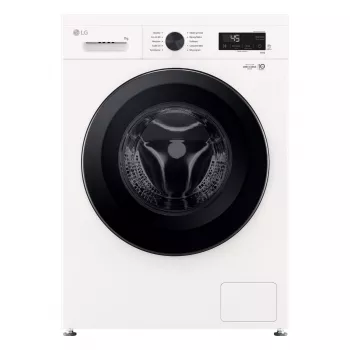 Pralka LG F2X10S7NWK — ładowana od przodu, szerokość 600 mm, głębokość 540 mm, wysokość 890 mm, masa netto 59 kg