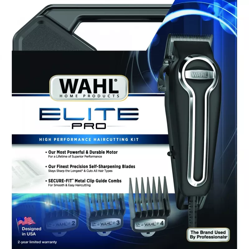 Maszynka do włosów Wahl Elite Pro Czarny 11 1mm do 2,5cm AC 230V