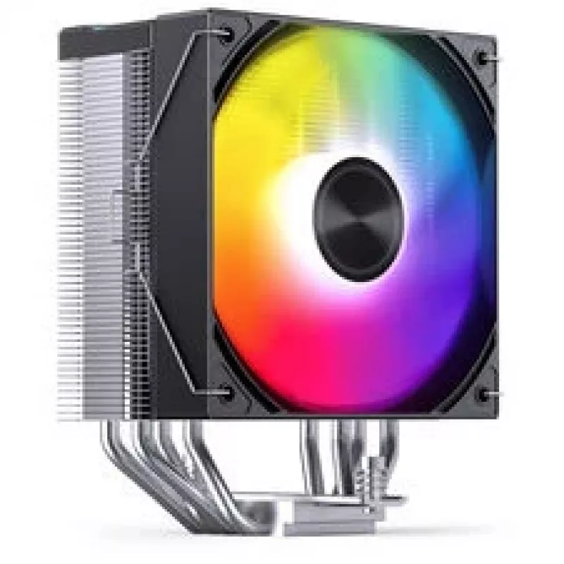Chłodzenie procesora Jonsbo CA40 Czarny ARGB, wentylator PWM 120 mm, 225W TDP, czarny