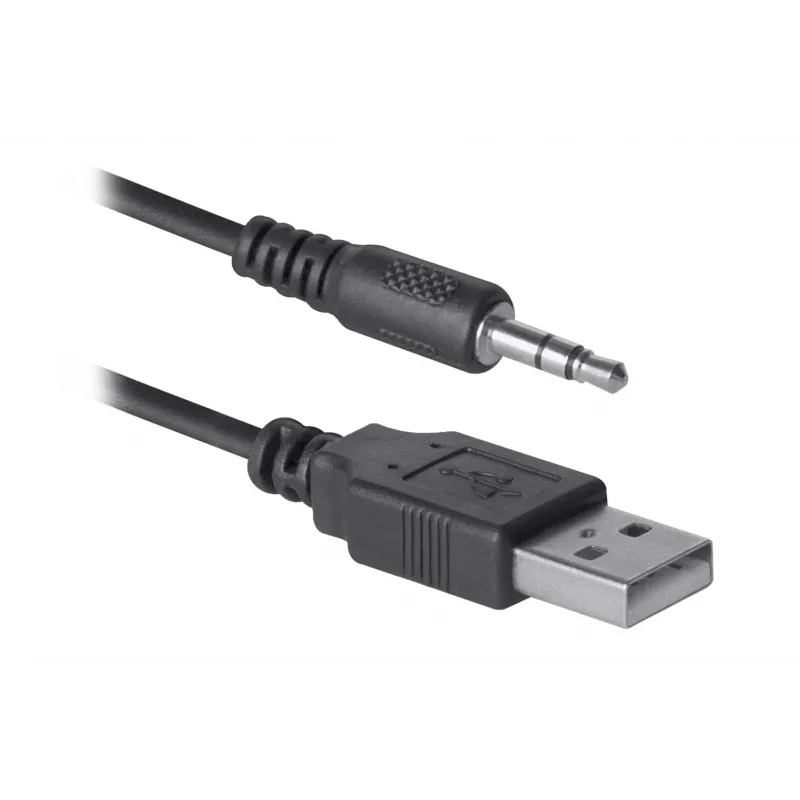 DEFENDER SPK-240 przewodowe głośniki biurkowe, 2.0, 6 W RMS, zasilane przez USB, 3,5 mm, czarny