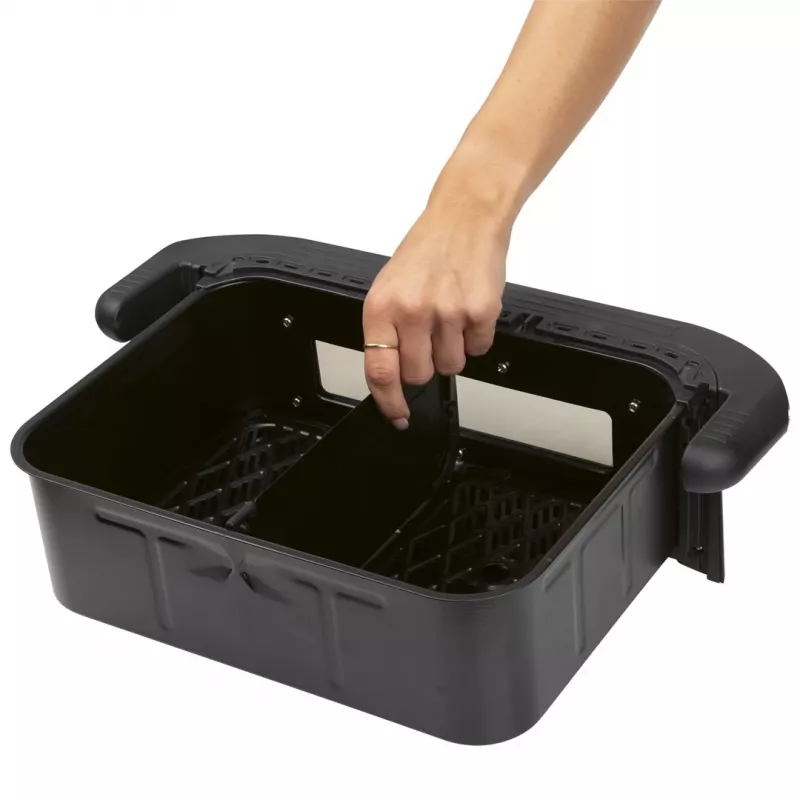 ProfiCook PC-FR 1313 H podwójna frytkownica beztłuszczowa, 10 L, 2400 W, czarno-stalowa nierdzewna