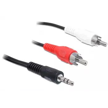 Kabel audio 3,5 mm/2 x RCA DeLOCK 84212
