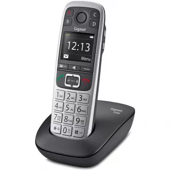 Telefon Gigaset E560 DECT z identyfikacją rozmówcy, czarno-srebrny