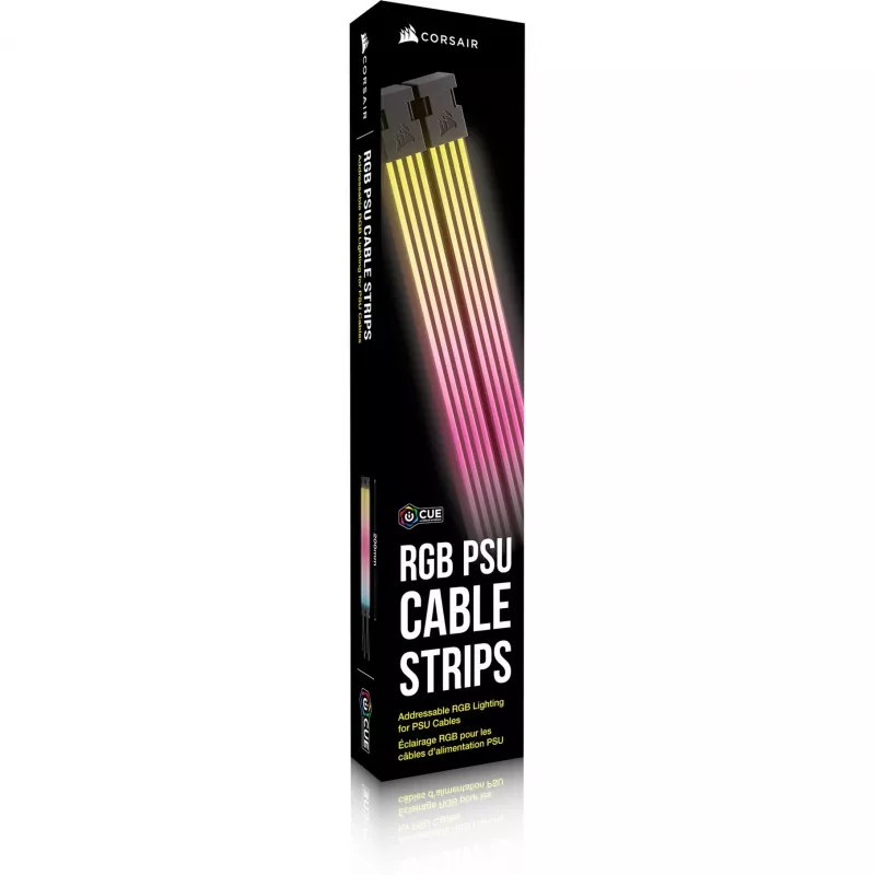 iCUE ARGB PSU kabel Strips, taśmy LED 2x 240 mm, do zasilacza – kabel