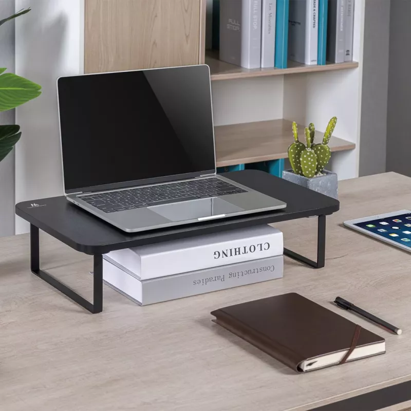 Stojak na laptopa MACLEAN MC-933 regulowana wysokość, aluminium, wolnostojący, na 13–32 cale, maks. obciążenie 20 kg, czarny