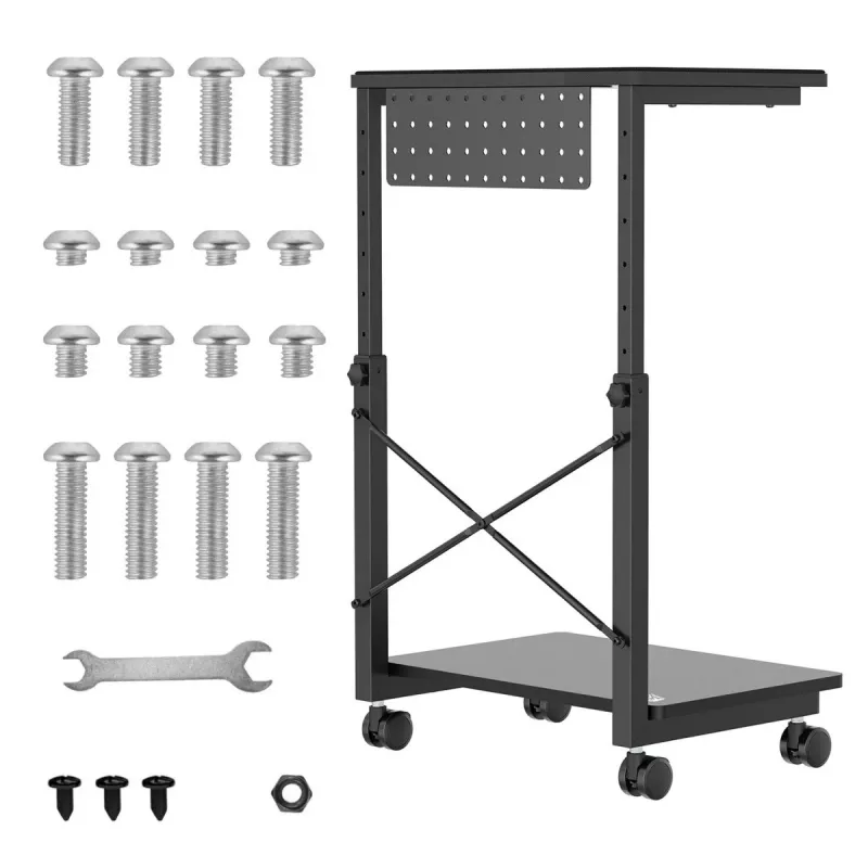 Wózek pod CPU z półką NanoRS, maks. 80 kg, regulowana wysokość 550–850 mm, RS430
