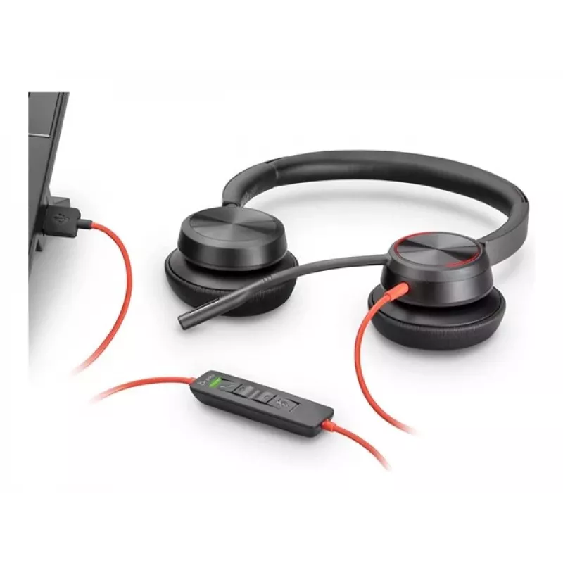 Zestaw słuchawkowy POLY Czarnywire C5220 Biurowy Call Center z przewodem USB-C