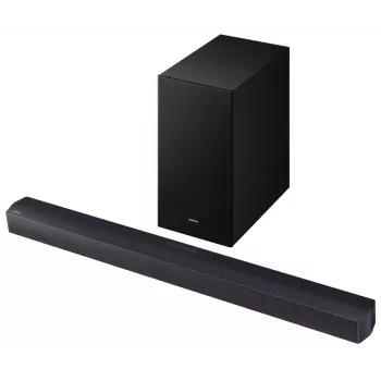 Soundbar Samsung HW-B450F/EN 2.1-kanałowy Bluetooth z bezprzewodowym subwooferem, 300 W RMS, Dolby Audio, ARC