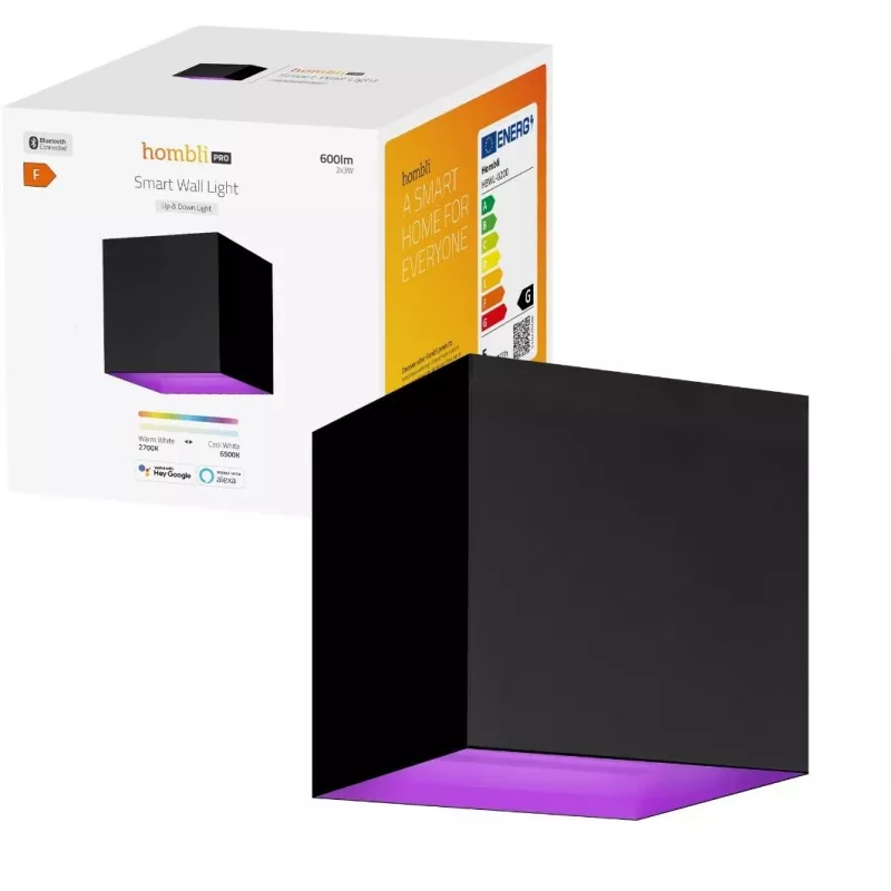 Hombli Smart Outdoor Wall Light, czarny