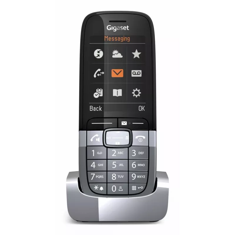 Gigaset SL850H Pro DECT telefon z identyfikacją rozmówcy Tytan