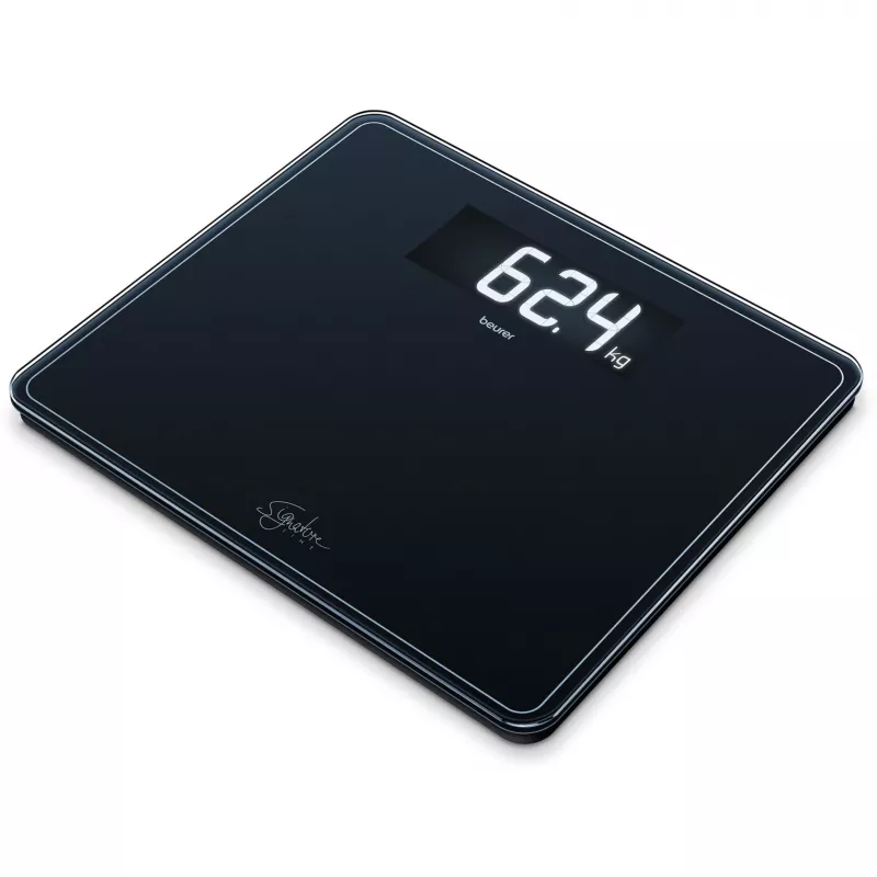 Waga łazienkowa Beurer GS 410 Signature Line — czarna szklana powierzchnia, model 735.76