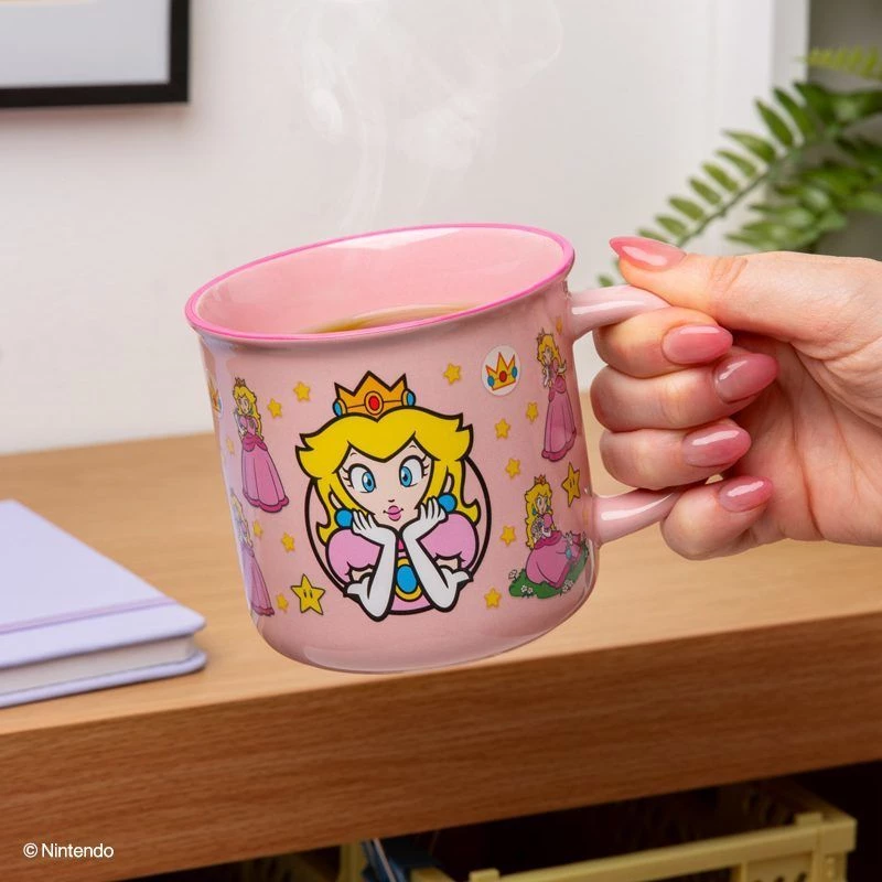 Ceramiczny kubek termiczny Paladone Super Mario Princess Peach — 300 ml