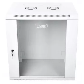 Szafa rack Digitus DN-W19 12U/450, montowana na ścianie, szara