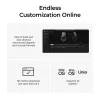Mysz Keychron M6 Praworęczna Uniwersalna — Optyczna, RF Wireless + Bluetooth + USB-C, 30000 DPI, Czarna
