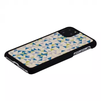 Etui na smartfon man and wood do iPhone 11 Pro Max — niebieski trójkąt czarne etui ochronne