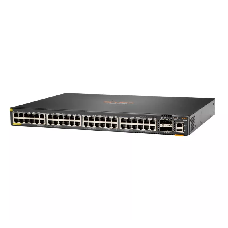 Przełącznik zarządzalny HPE Aruba Networking CX 6200F 48G PoE 4SFP+ 370W
