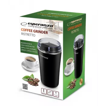 Młynek żarnowy do kawy ESPERANZA EKC008K — 160 W, pojemność 70 g, czarny