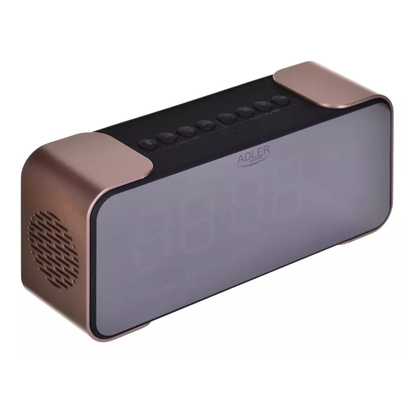 Cyfrowy budzik Adler AD 1190CR — wyświetlacz LED, radio FM, Bluetooth, odtwarzacz SD, bateria 2600 mAh