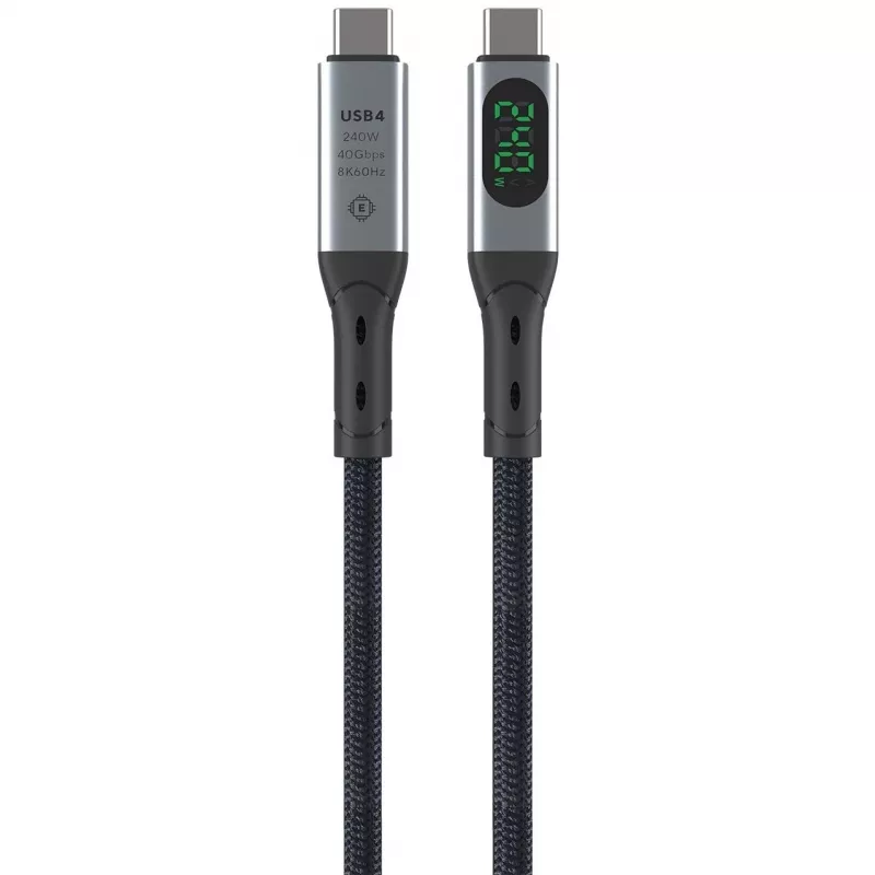 Kabel USB 4smarts 541438 USB4 Gen 2x2 1,5 m USB C Czarny Szary
