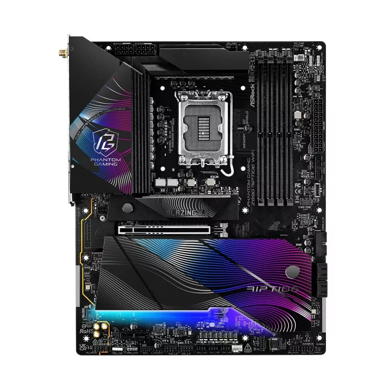 Płyta główna ASRock Z890 Riptide WiFi — Intel Z890, LGA1851, ATX, DDR5, 4 DIMM, Wi‑Fi 7, LAN 2.5Gb, Thunderbolt 4