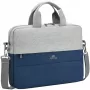 Torba na laptopa Rivacase Prater dla laptopów 10,1–14 cali, szaro‑granatowa