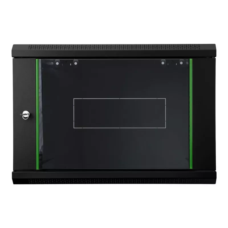 DIGITUS Dynamic Basic DN-19 16-U-EC-SW - Szafa - szafa sieciowa - odpowiednia do montażu na ścianie - Czarny, RAL 9005 - 12U - 48.3 cm (19)