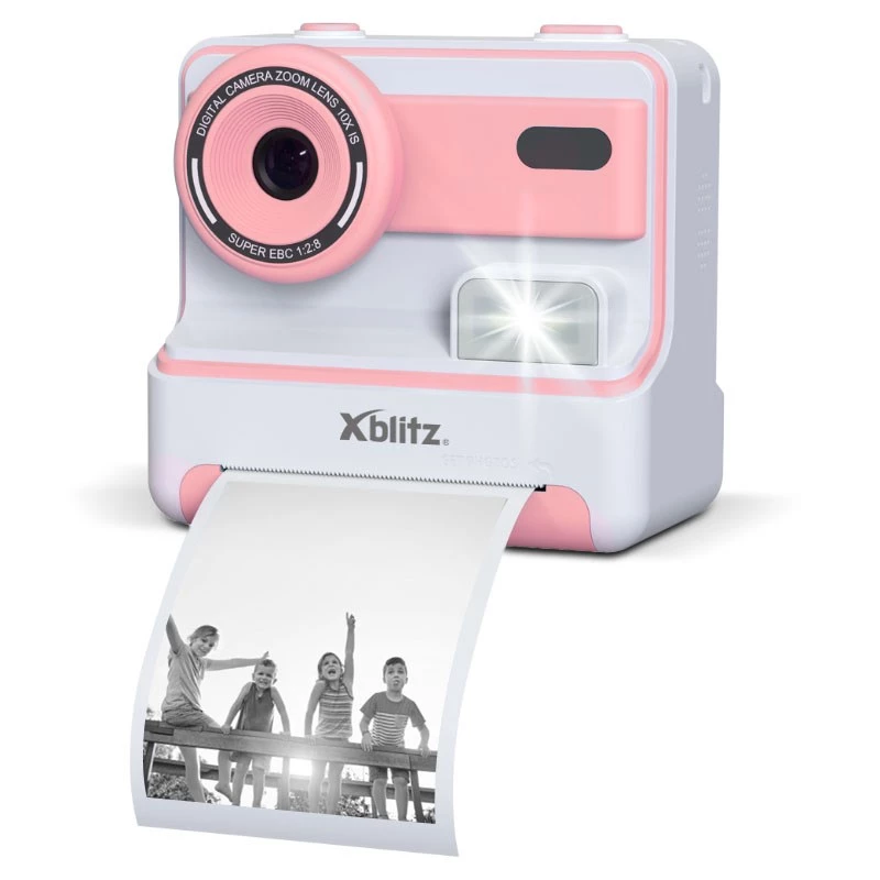 Xblitz FLASH PINK Aparat natychmiastowy z drukarką termiczną dla dzieci