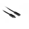 Kabel USB LANBERG CA-USBE-20CC-0015-BK USB-C na USB-C 1,5 m, USB 3.2 Gen 1 (5 Gbit/s), pozłacane styki, czarny