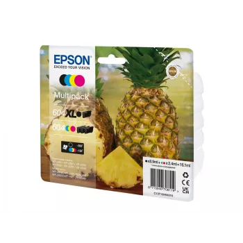 Kaseta z tuszem Epson 604XL 4 szt. Oryginalna Wysoka wydajność (XL) Czarny, cyjan, magenta, Żółty