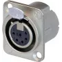 Neutrik NC6FD-LX - 26 mm - 34 mm - 31 mm - Srebrny - IEC 61076-2-103 - IEC 68-2-20 - UL 94 HB - IP40 (NC6FD-LX)